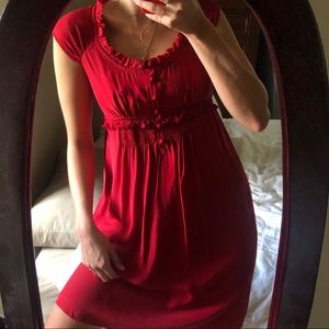 NWT 100% Silk Red Slip Dress